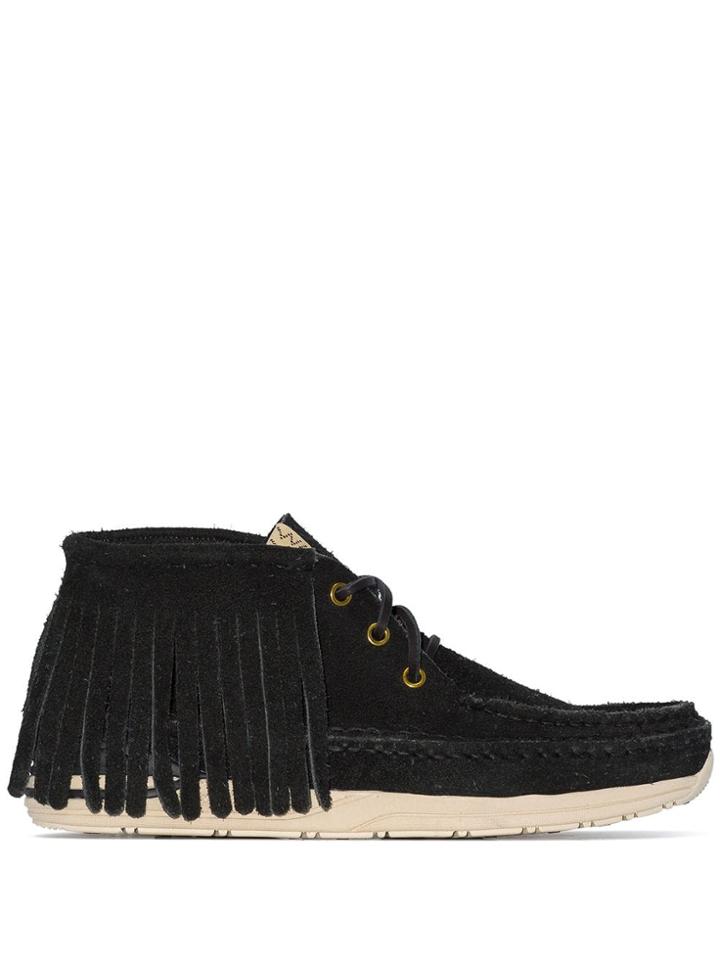 Visvim Voyageur Suede Moccasin Boots - Black