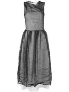 Nostra Santissima - Split Back Dress - Women - Cotton/spandex/elastane/metallic Fibre - 42, Black, Cotton/spandex/elastane/metallic Fibre