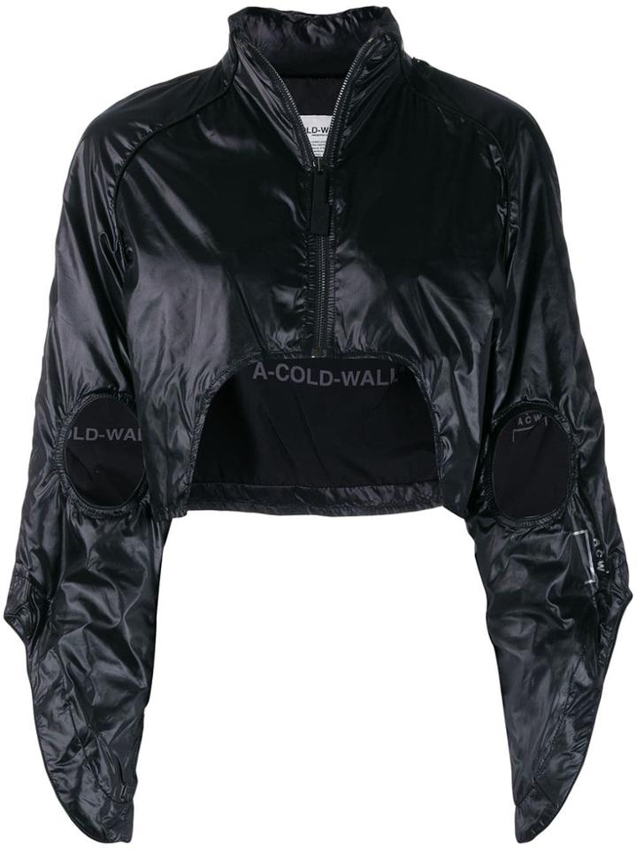 A-cold-wall* Cropped Raglan-shoulder Jacket - Black