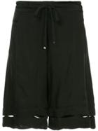 Taylor Bartacked Degree Shorts - Black