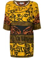 Jc De Castelbajac Pre-owned Distressed Oversized T-shirt - Yellow