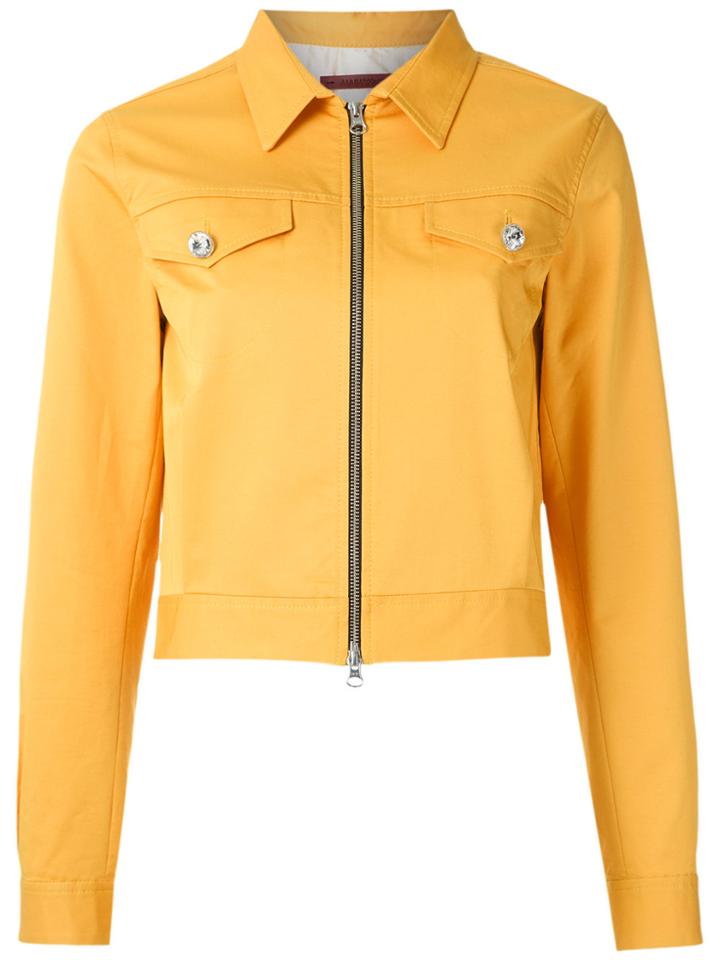 À La Garçonne Cropped Jacket - Yellow & Orange