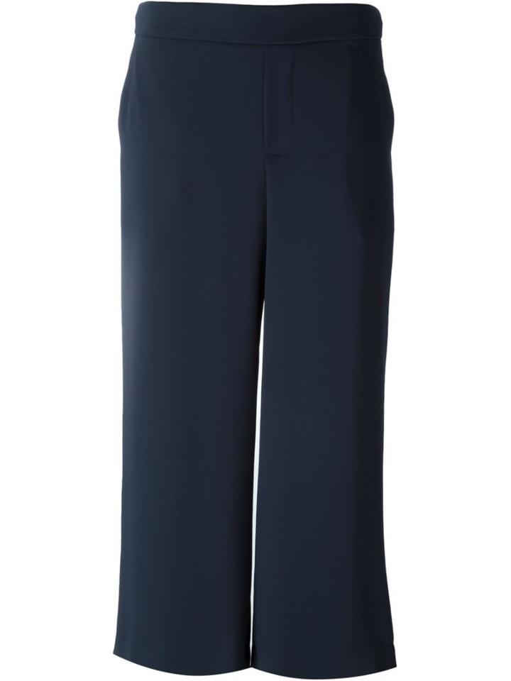 P.a.r.o.s.h. Cropped Trousers, Women's, Size: Xs, Blue, Polyester