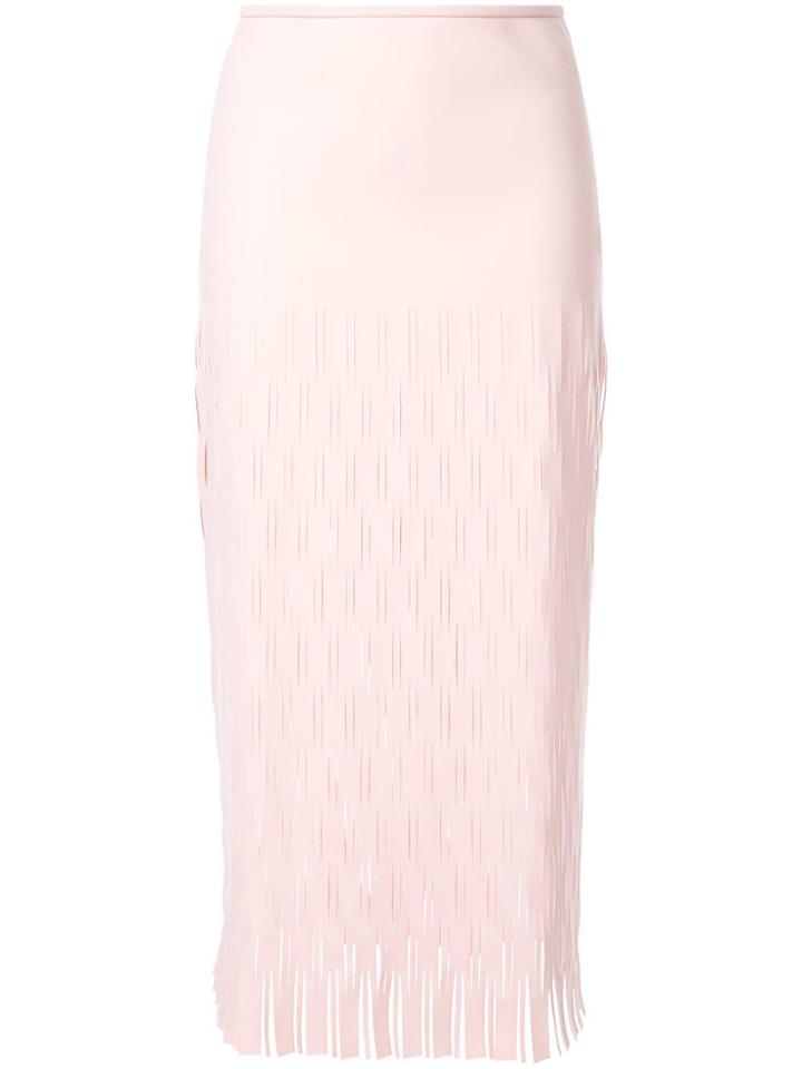 Dion Lee Slit Detail Midi Skirt - Pink