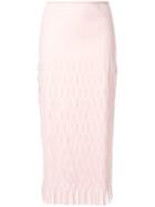 Dion Lee Slit Detail Midi Skirt - Pink
