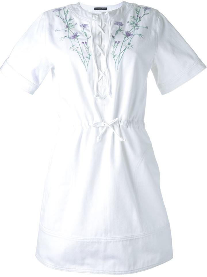 Alexander Mcqueen Floral Embroidered Dress