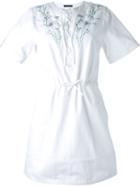 Alexander Mcqueen Floral Embroidered Dress