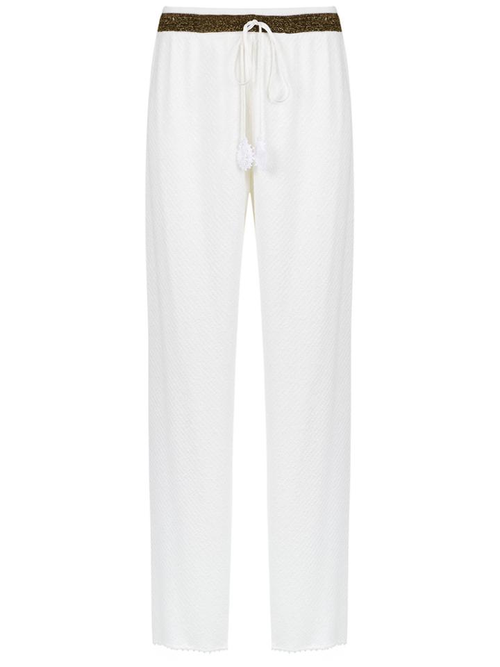 Martha Medeiros Wide Leg Trousers - White