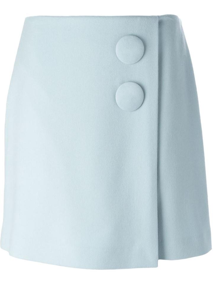 Adam Lippes Button Wrap Skirt