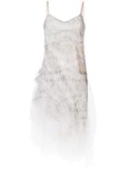 Ermanno Scervino Embellished Lace Detail Dress - Nude & Neutrals