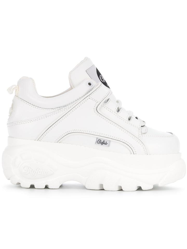 Buffalo Platform Sneakers - White