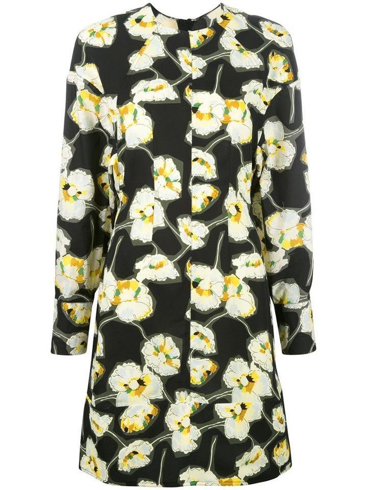 Marni Whisper Print Dress, Size: 40, Black, Viscose/cotton