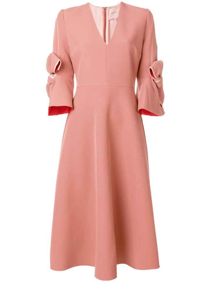 Roksanda Sibella Crepe Dress - Pink & Purple