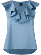 Eggs - Tramont Blouse - Women - Cotton/polyamide/spandex/elastane - 40, Blue, Cotton/polyamide/spandex/elastane