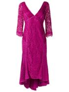 Martha Medeiros V-neck Lace Dress