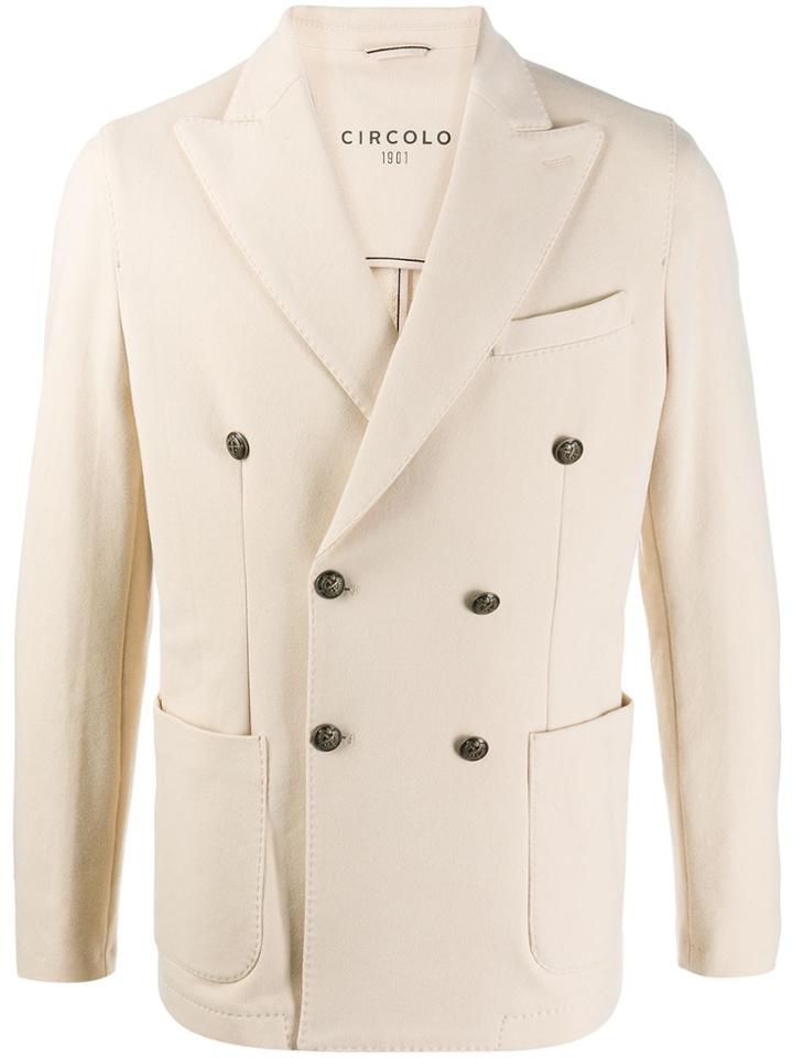 Circolo 1901 Double-breasted Jacket - Neutrals