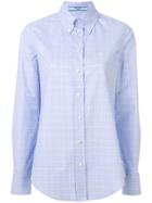 Prada Checked Button Down Shirt - Blue