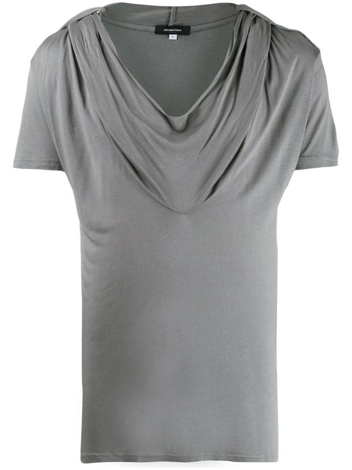Unconditional Ghost Hoodie T-shirt - Grey