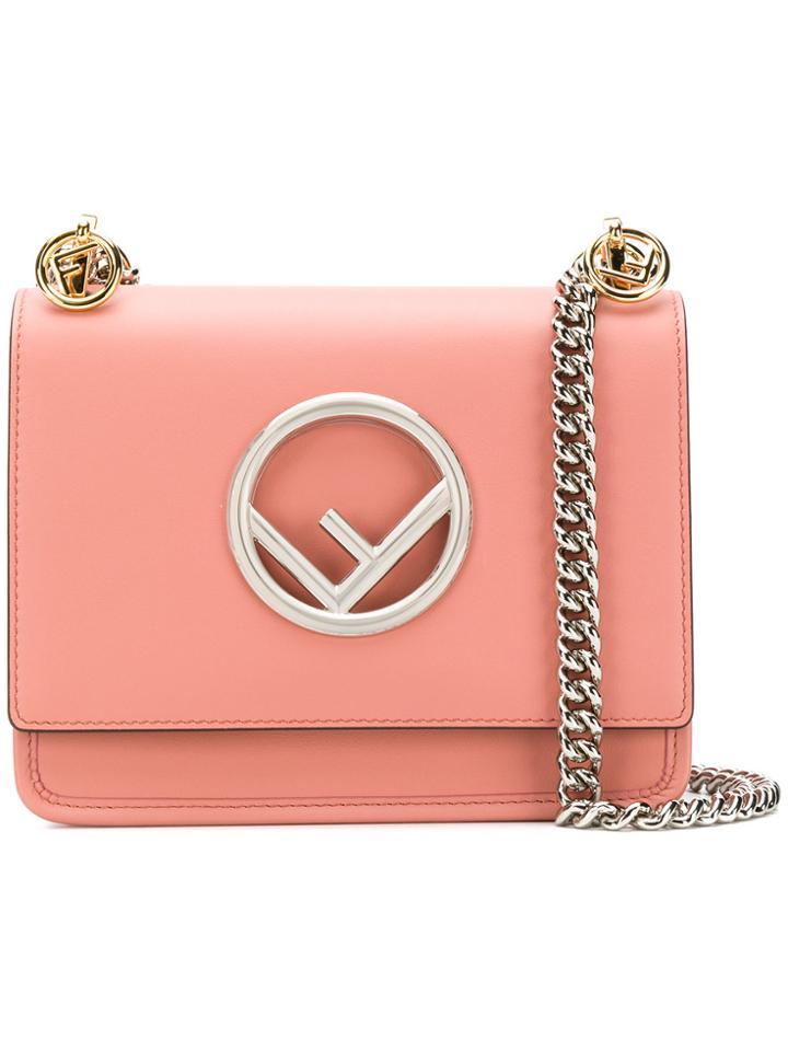 Fendi Kan I F Small Shoulder Bag - Pink & Purple