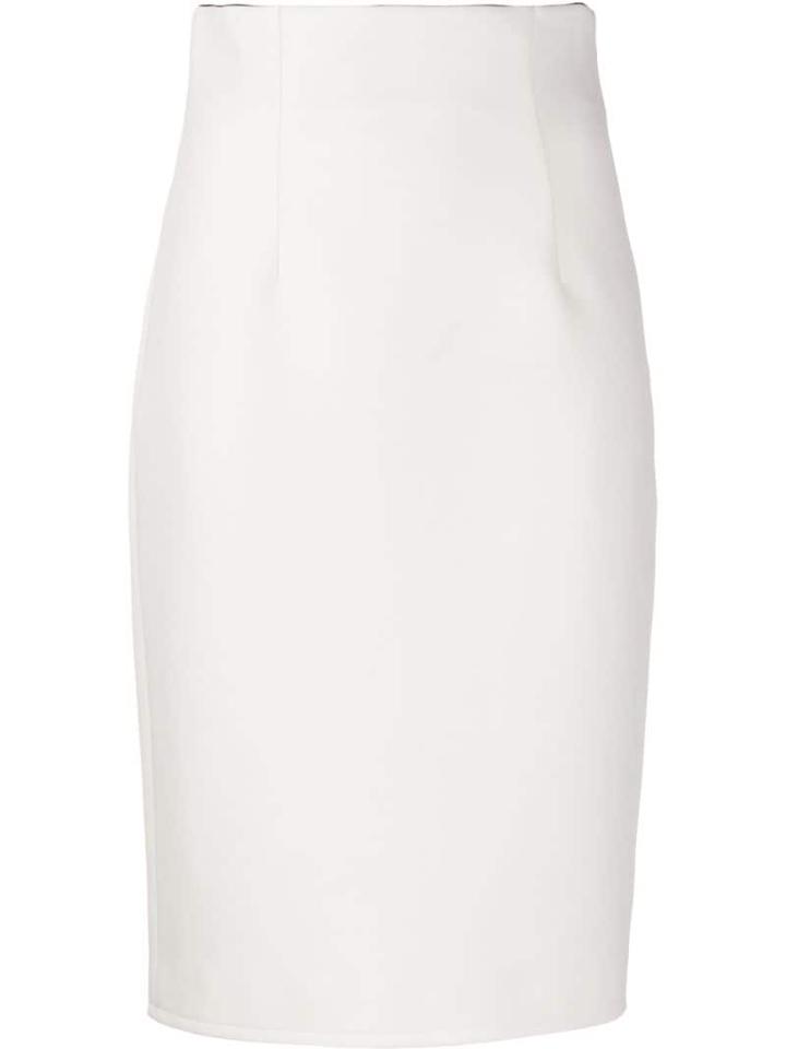 Gianluca Capannolo High-rise Pencil Skirt - White