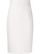 Gianluca Capannolo High-rise Pencil Skirt - White