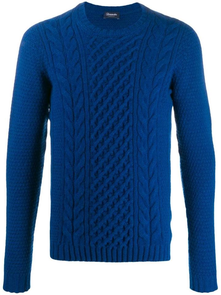 Drumohr Cable-knit Sweater - Blue