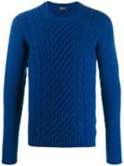 Drumohr Cable-knit Sweater - Blue