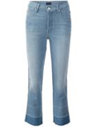 Mother 'undone Hem Tootsie' Jeans, Women's, Size: 28, Blue, Cotton/spandex/elastane