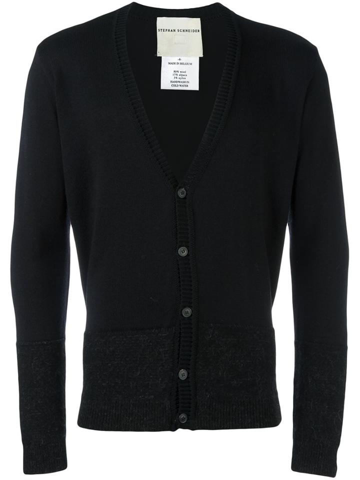 Stephan Schneider Classic Cardigan, Men's, Size: Small, Black, Nylon/wool/alpaca