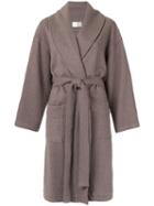 Lilly Sarti - Wool Coat - Women - Viscose/wool - 38, Purple, Viscose/wool