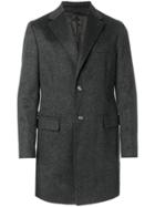 Barba Single-breasted Classic Coat - Grey