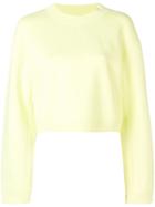 Alexander Wang Cropped Sweatshirt - Green