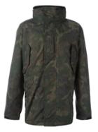 Rag & Bone Camouflage Parka Coat, Men's, Size: Xl, Green, Polyester/nylon/cotton