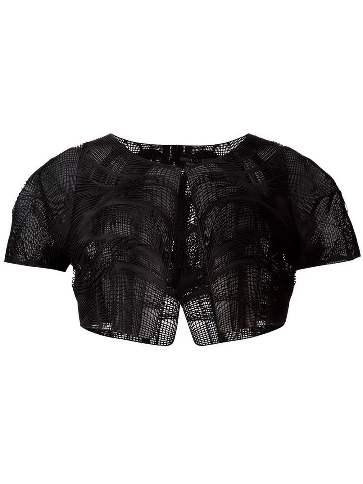 Iris Van Herpen Fiber Glass Mesh Jacket, Women's, Size: 36, Black, Other Fibres