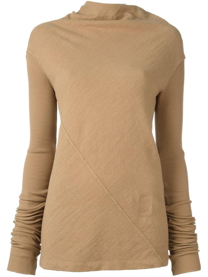 Rick Owens Drkshdw 'terry' Jumper, Women's, Size: Large, Brown, Cotton