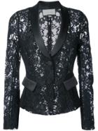 Alexis Lace-embroidered Blazer - Black