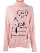 Chinti & Parker Cashmere Snoopy Jumper - Pink