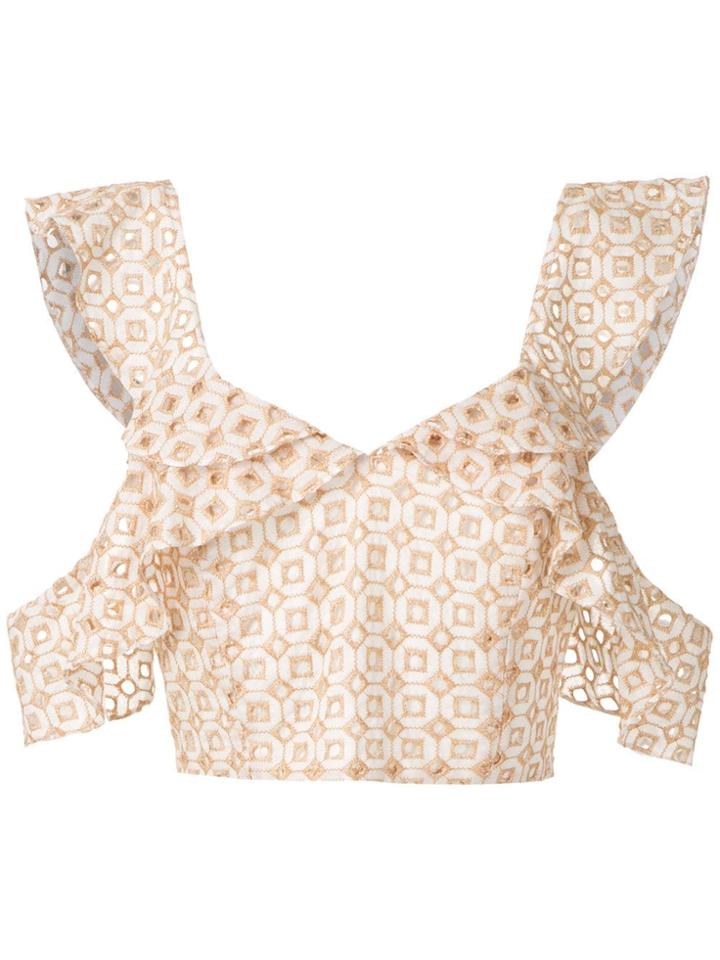 Olympiah Orchid Cropped Top - Areia