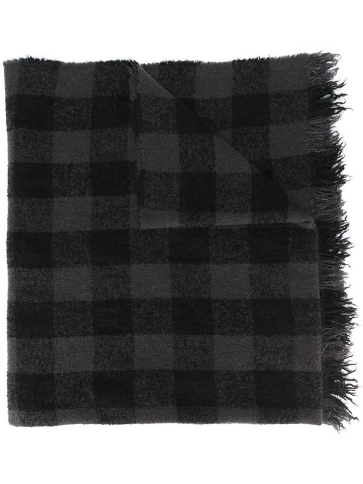 Rick Owens Checked Scarf