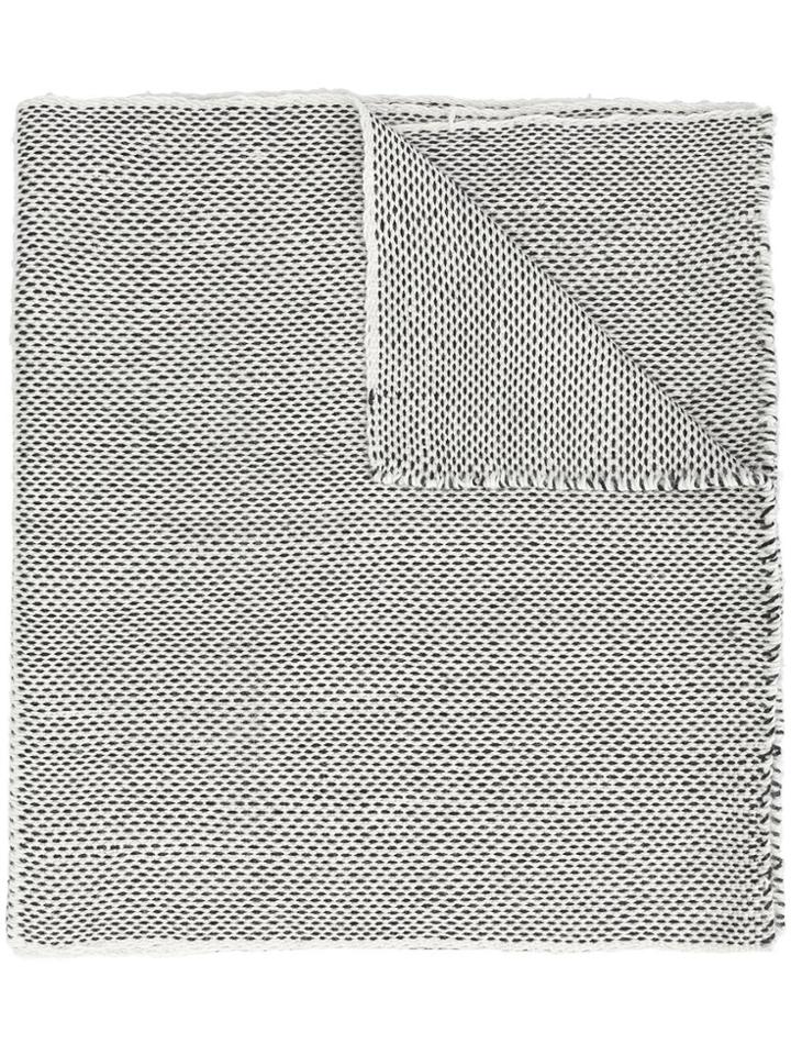 Voz 'lineas' Shawl - White