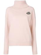 Markus Lupfer Lips Appliqué Sweater - Pink & Purple