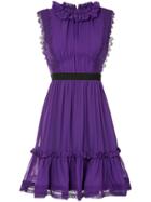 Three Floor Pixie Ruffled Dress - Purple