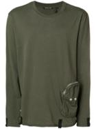 Helmut Lang Cargo Pocket Long Sleeved T-shirt - Green