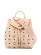 Mcm Small Backpack - Neutrals