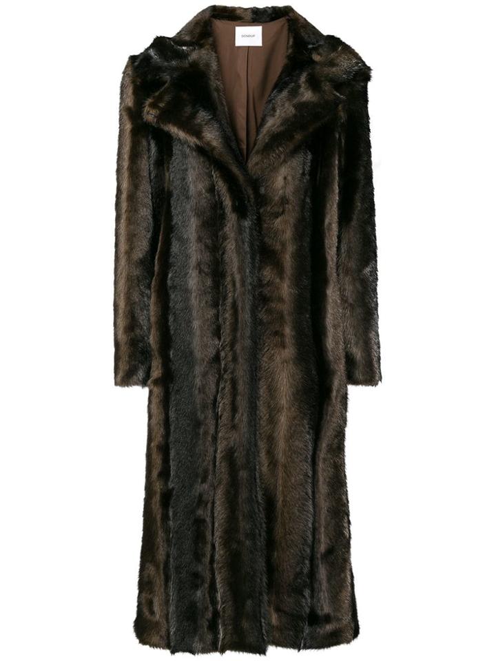 Dondup Faux Fur Coat - Brown