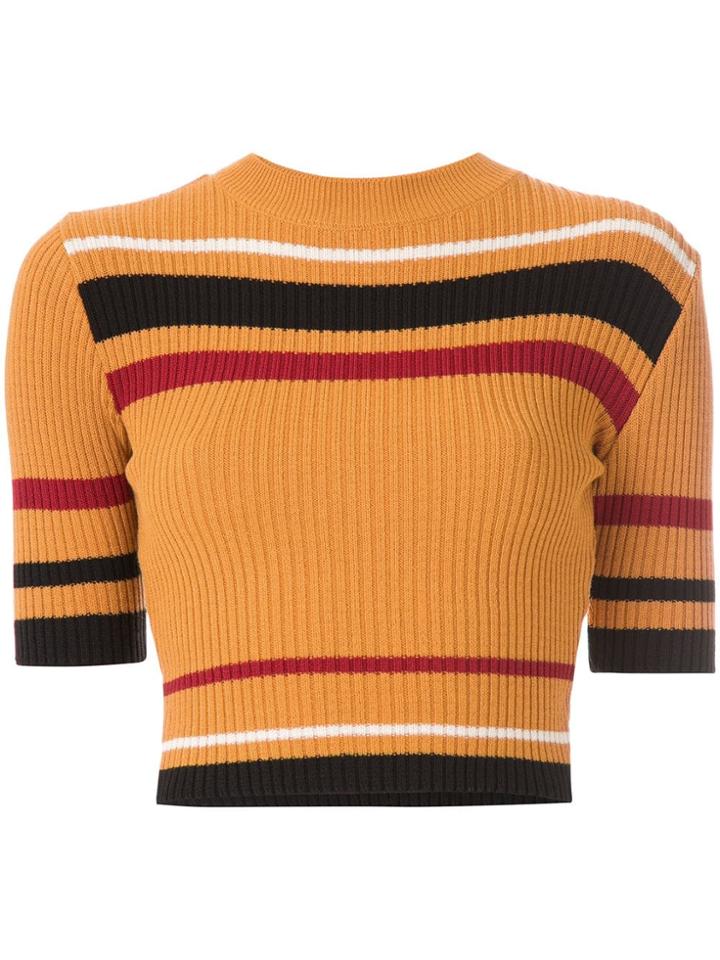 Osklen Knitted Cropped Top - Yellow