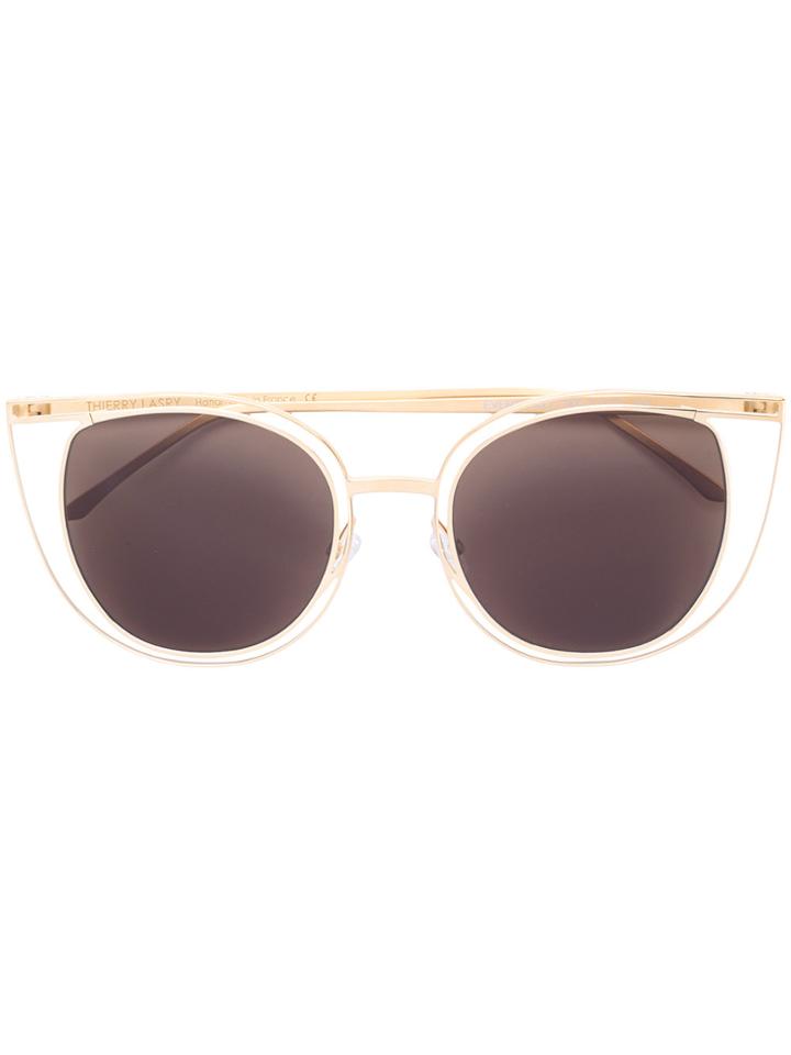 Thierry Lasry Cat Eye Sunglasses - Metallic