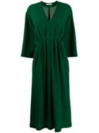 Odeeh V-neck Loose-fit Dress - Green