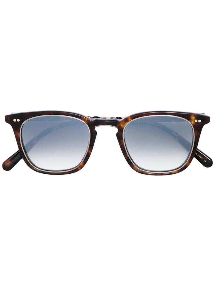 Garrett Leight Square Frame Sunglasses - Brown