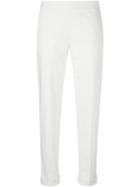 The Row 'culco' Trousers, Women's, Size: 4, White, Cotton/spandex/elastane